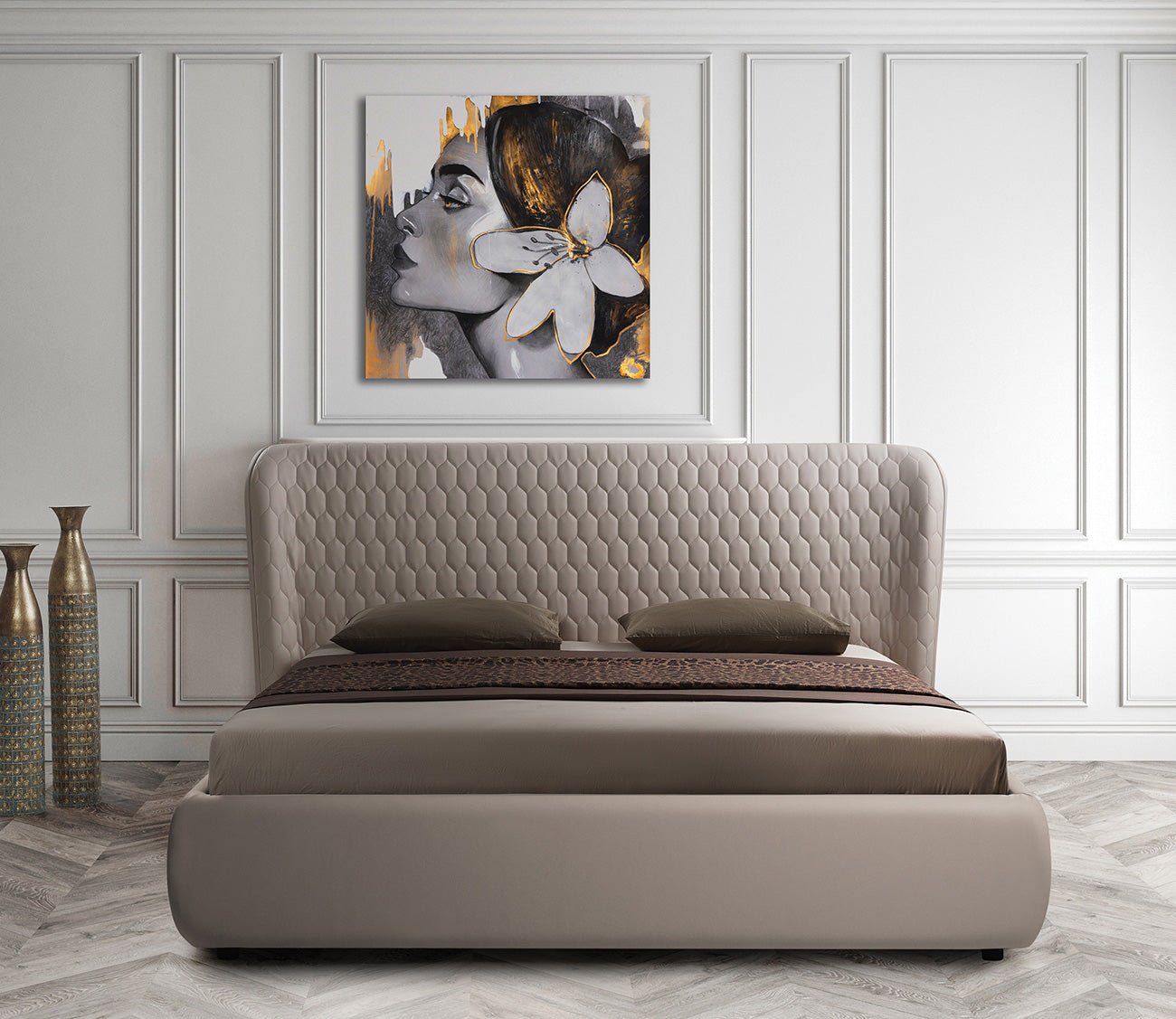 Agoura Leather Upholstered Storage Bed