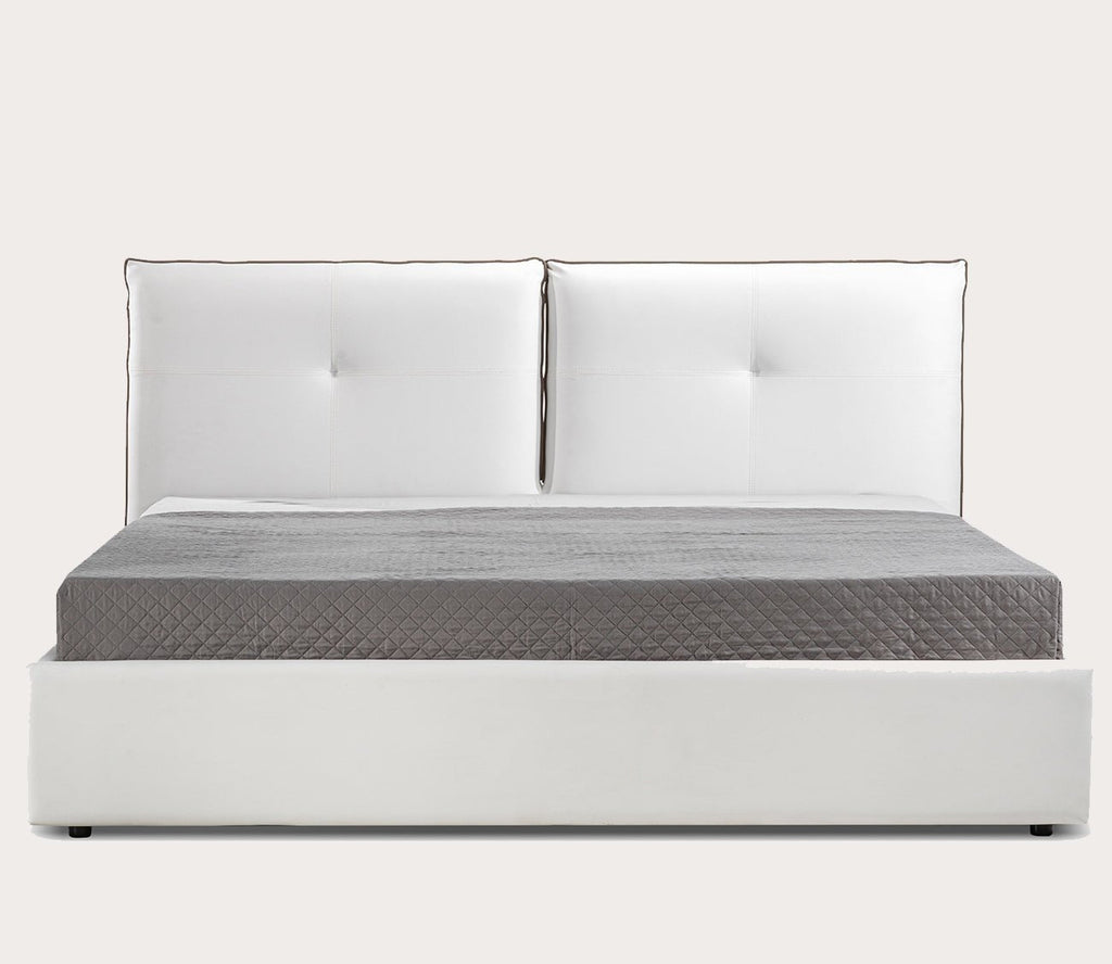 Aria Leather Upholstered Storage Bed