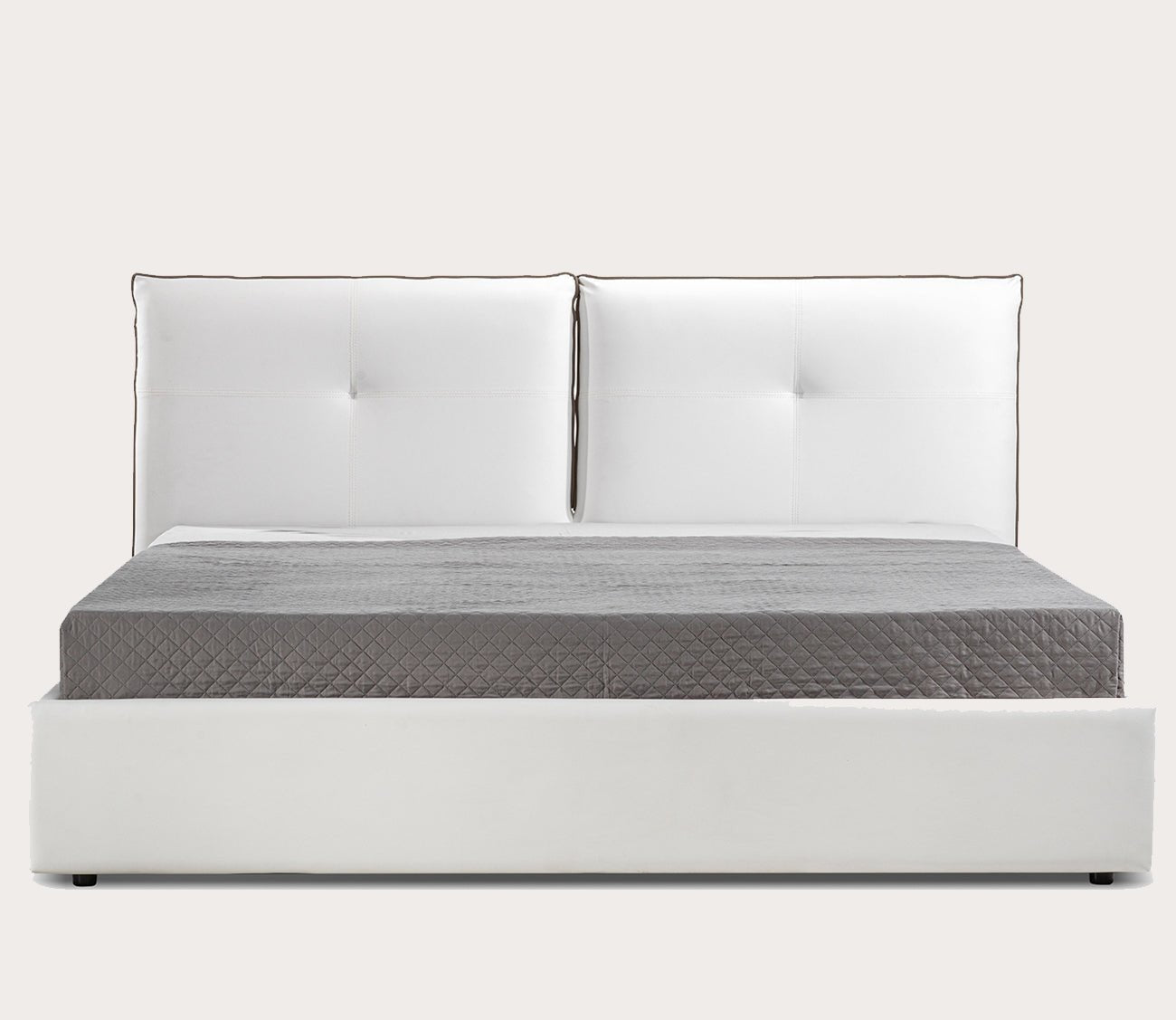 Aria Leather Upholstered Storage Bed