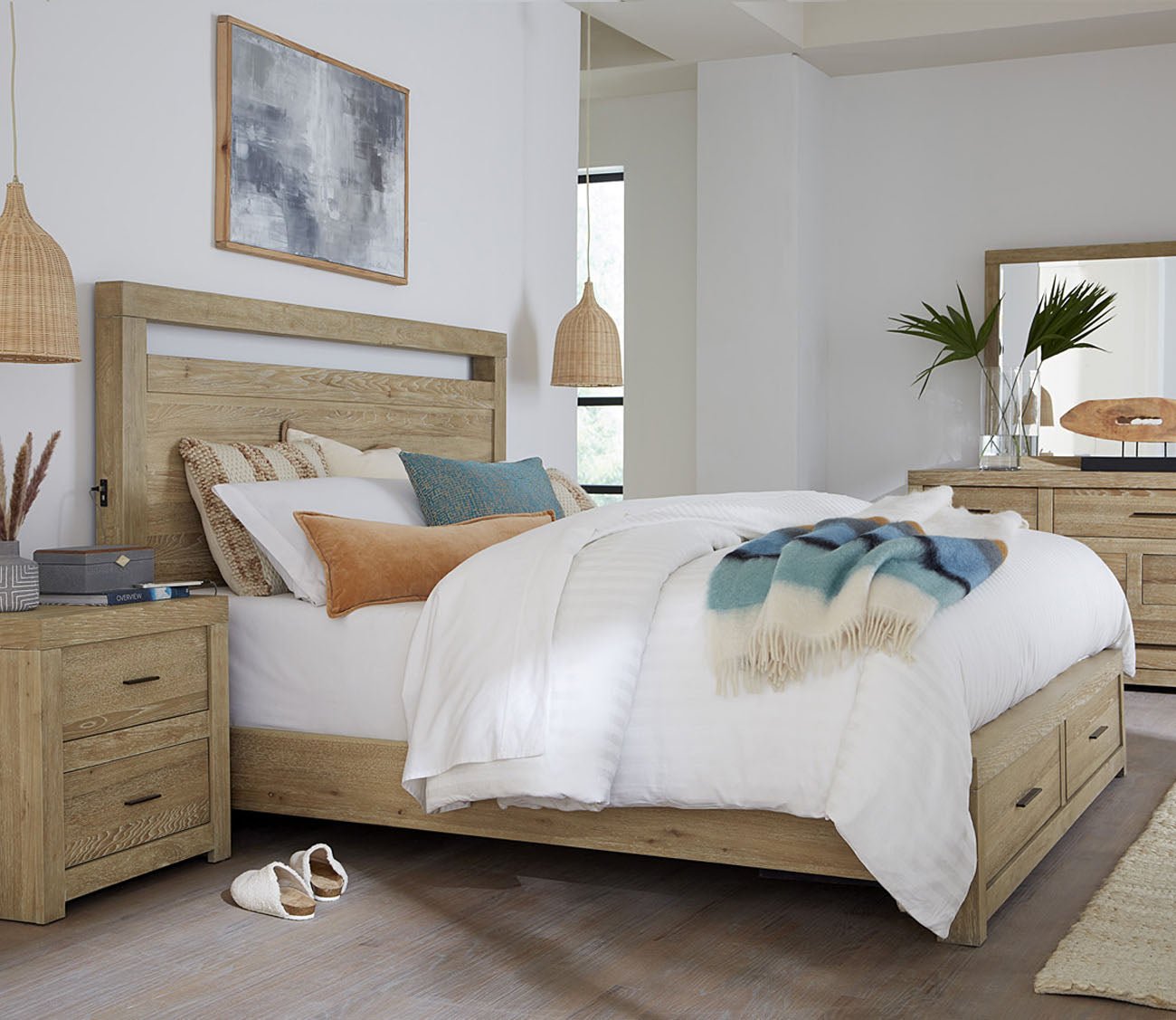 Aspen Home Modern Loft Storage Bed Bedroom Set