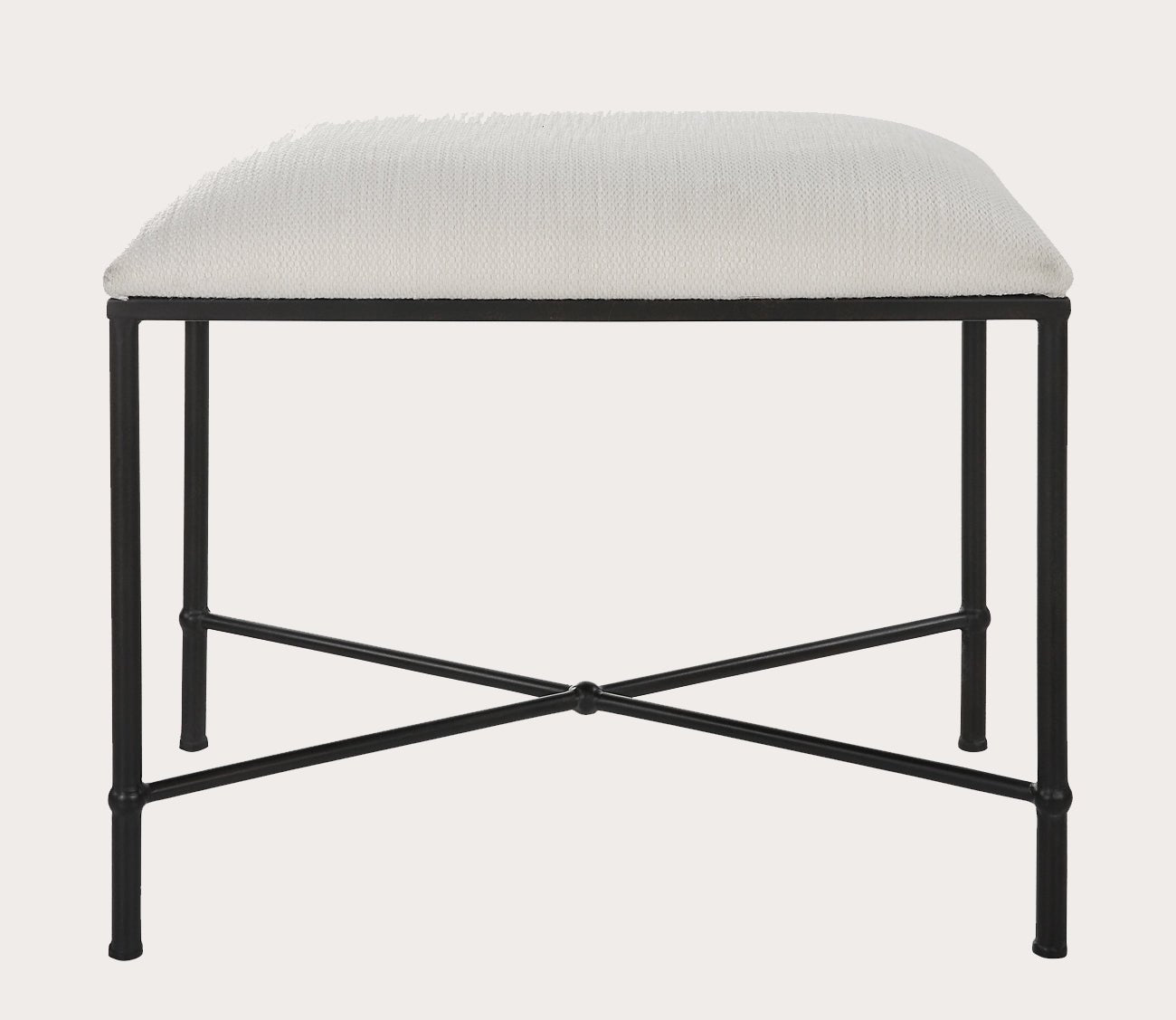 Avenham Small Black Framed Bench