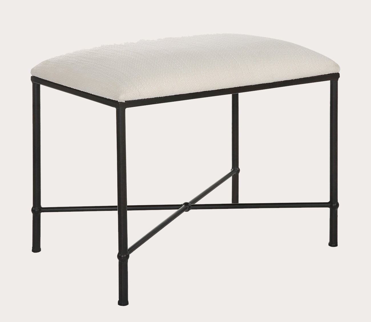 Avenham Small Black Framed Bench