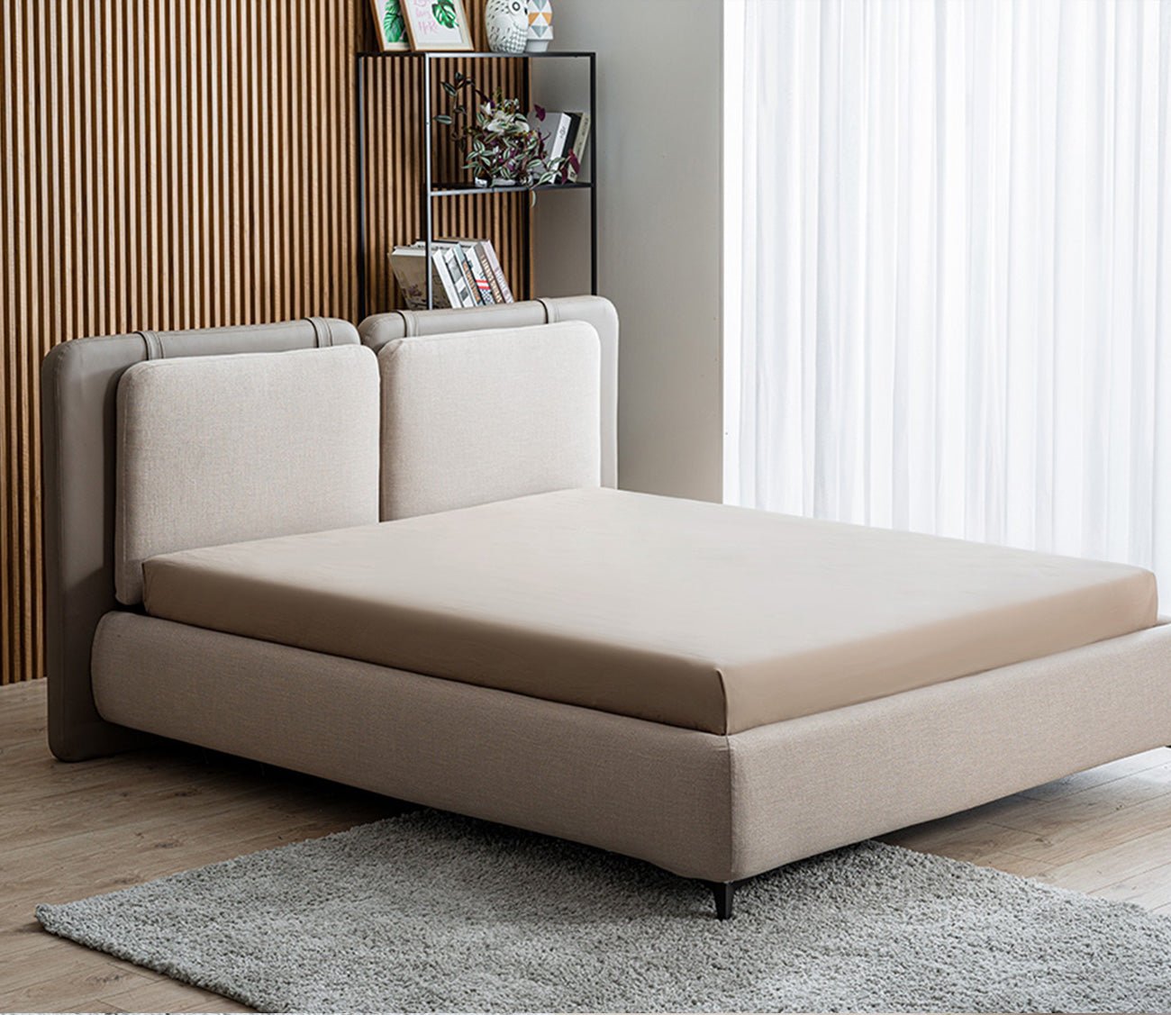 Ayla Linen Upholstered Storage Bed