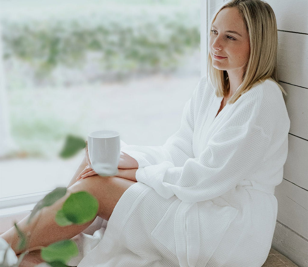 Cariloha Bamboo Waffle Knit Robe