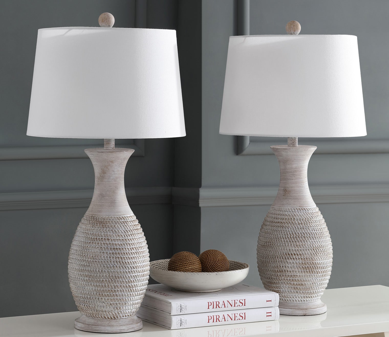 Bentlee Gray Table Lamp Set of 2