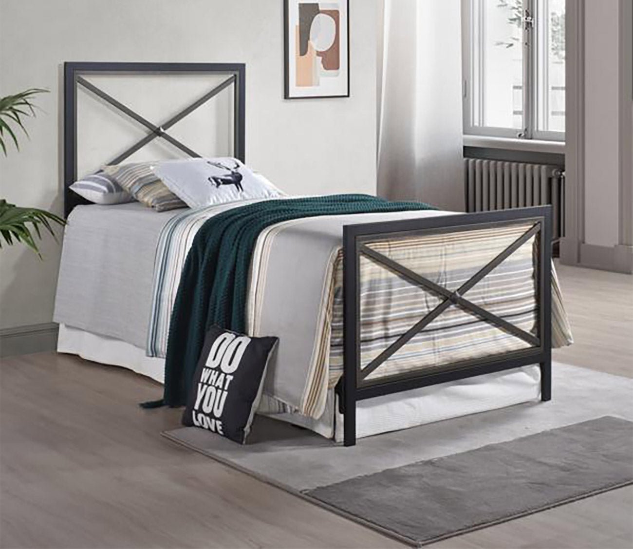 City Mattress Brody Metal Bed