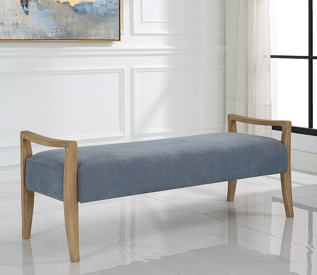 Daylight Sky Blue Bench