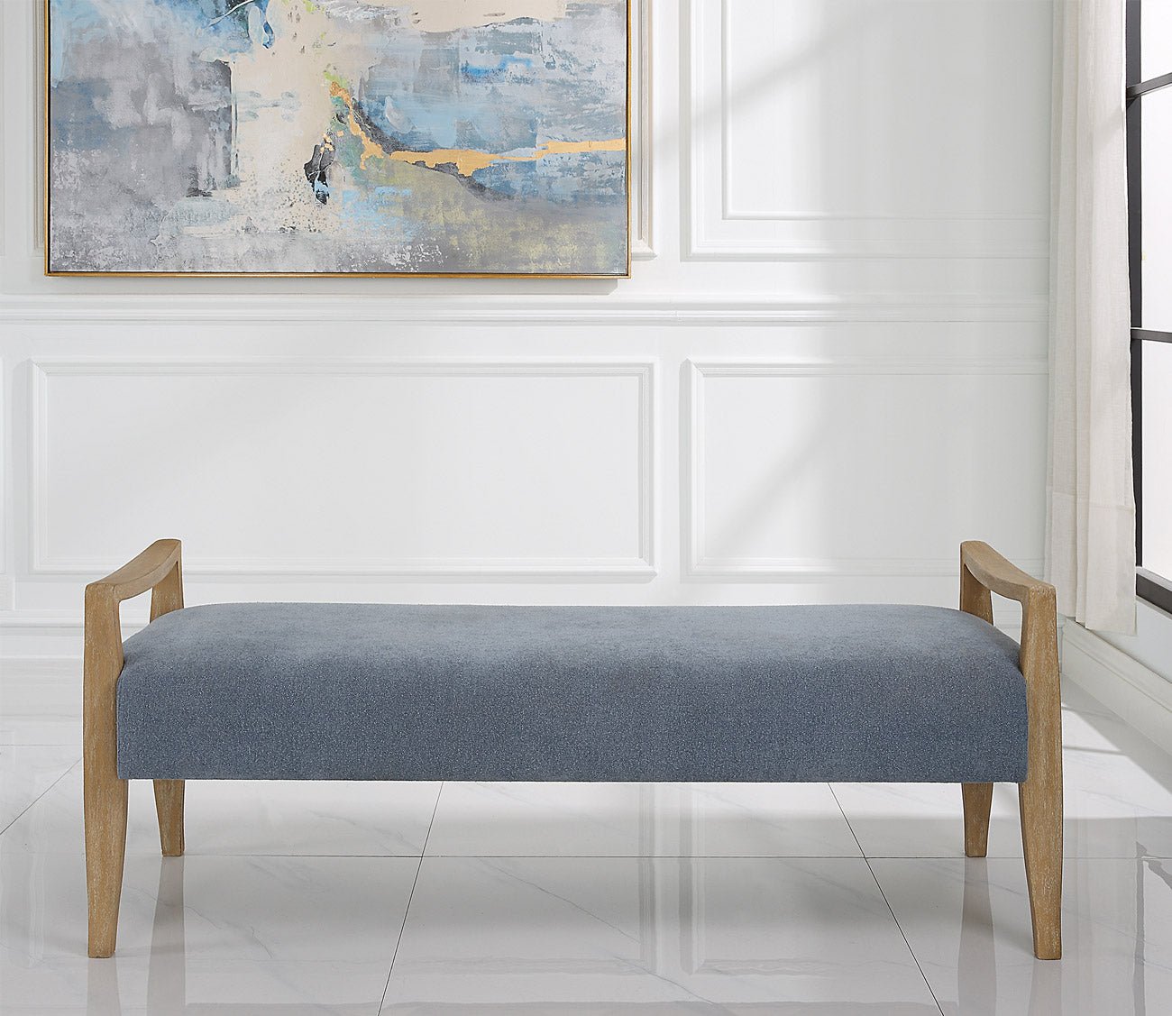 Daylight Sky Blue Bench