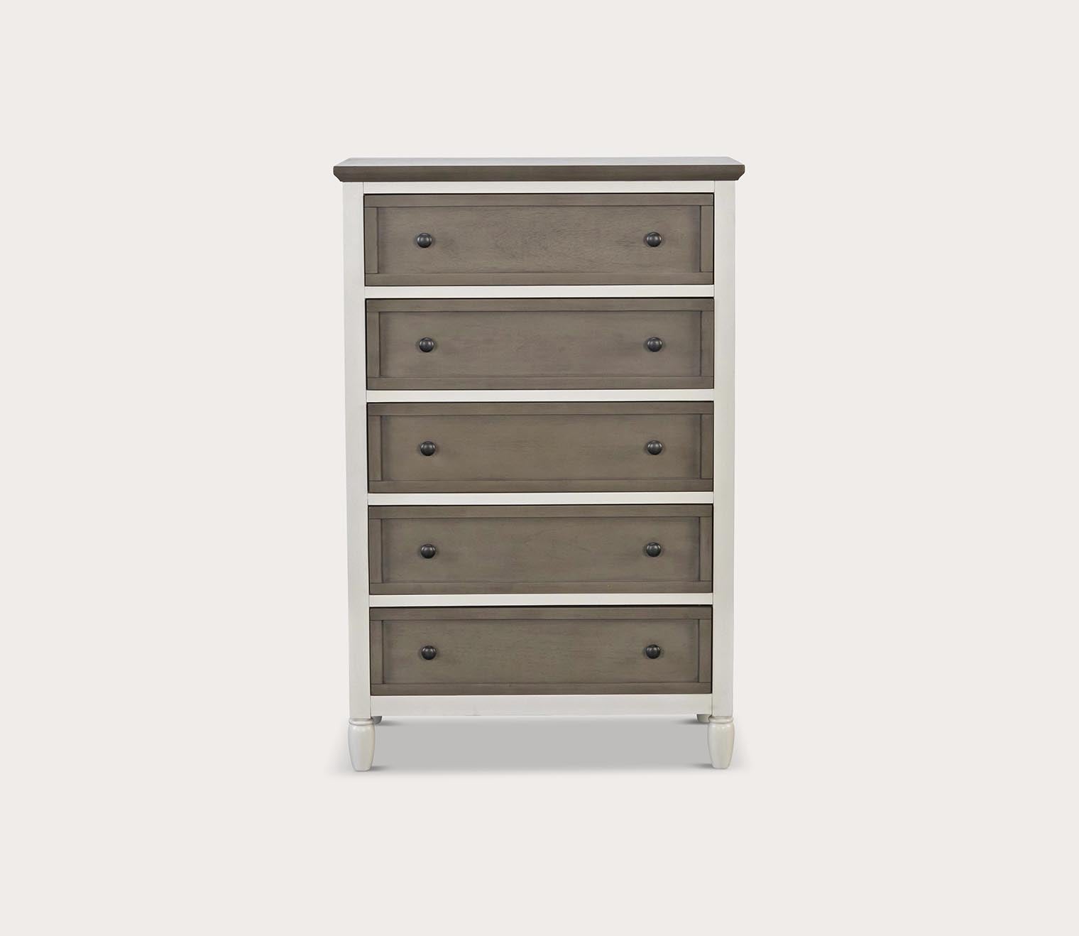 Delnoir 5-Drawer High Dresser