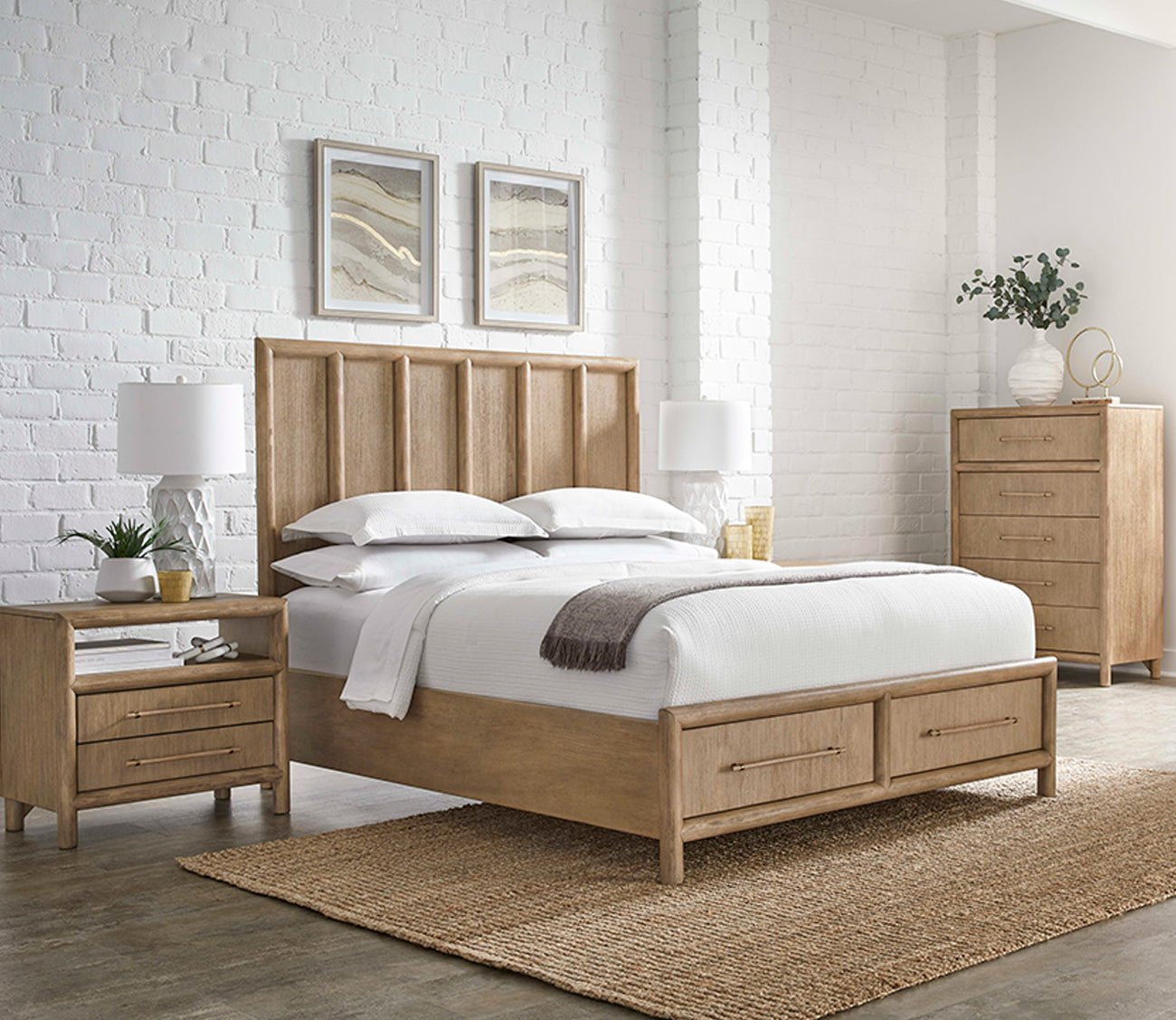 Dorsey Wood Storage Bed