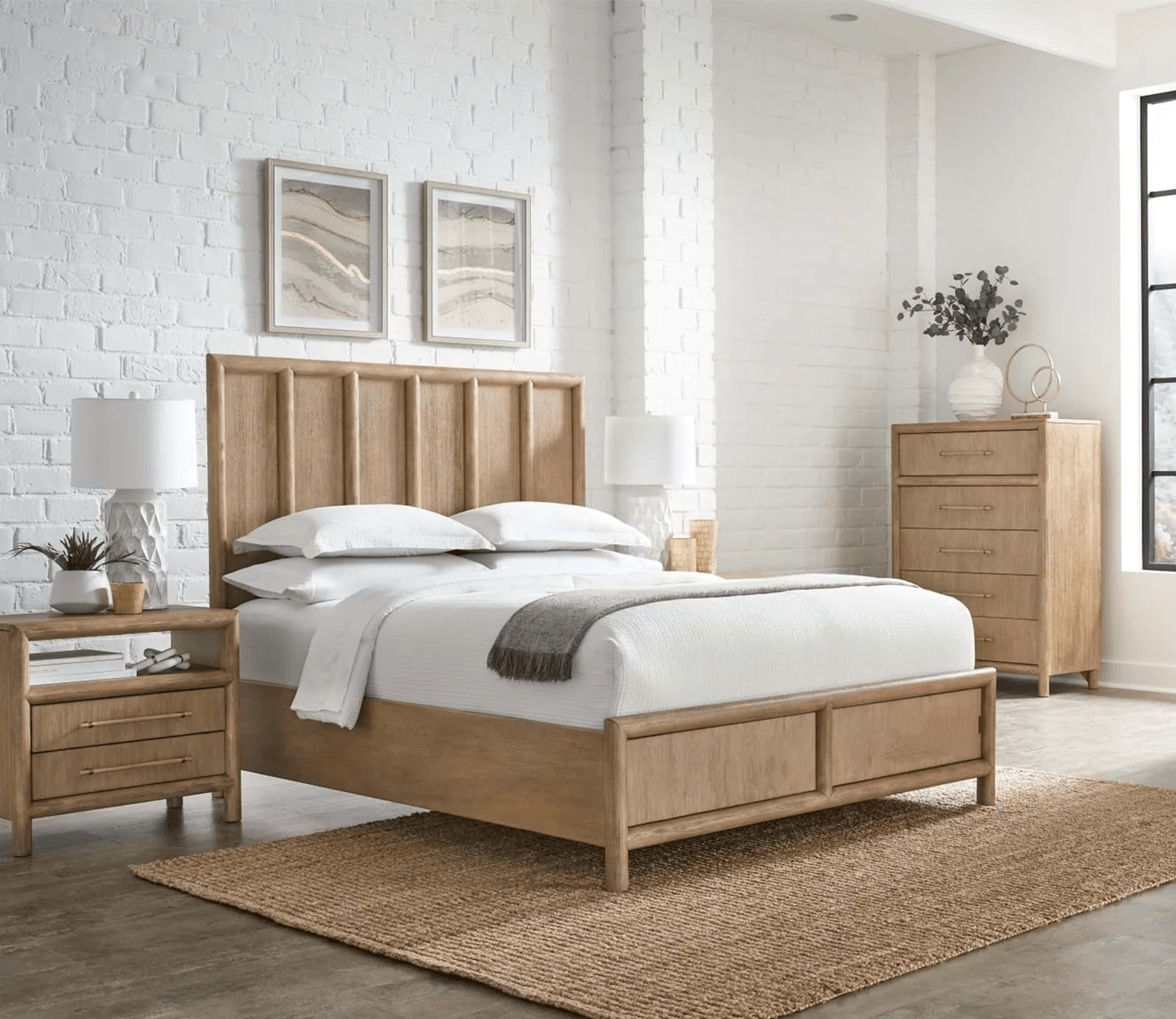 Dorsey Wooden Panel Bed