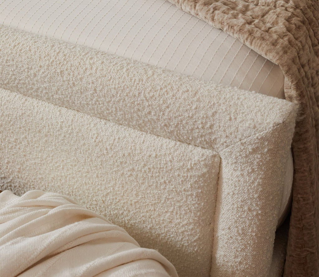 CM Home Dover Boucle Upholstered Bed