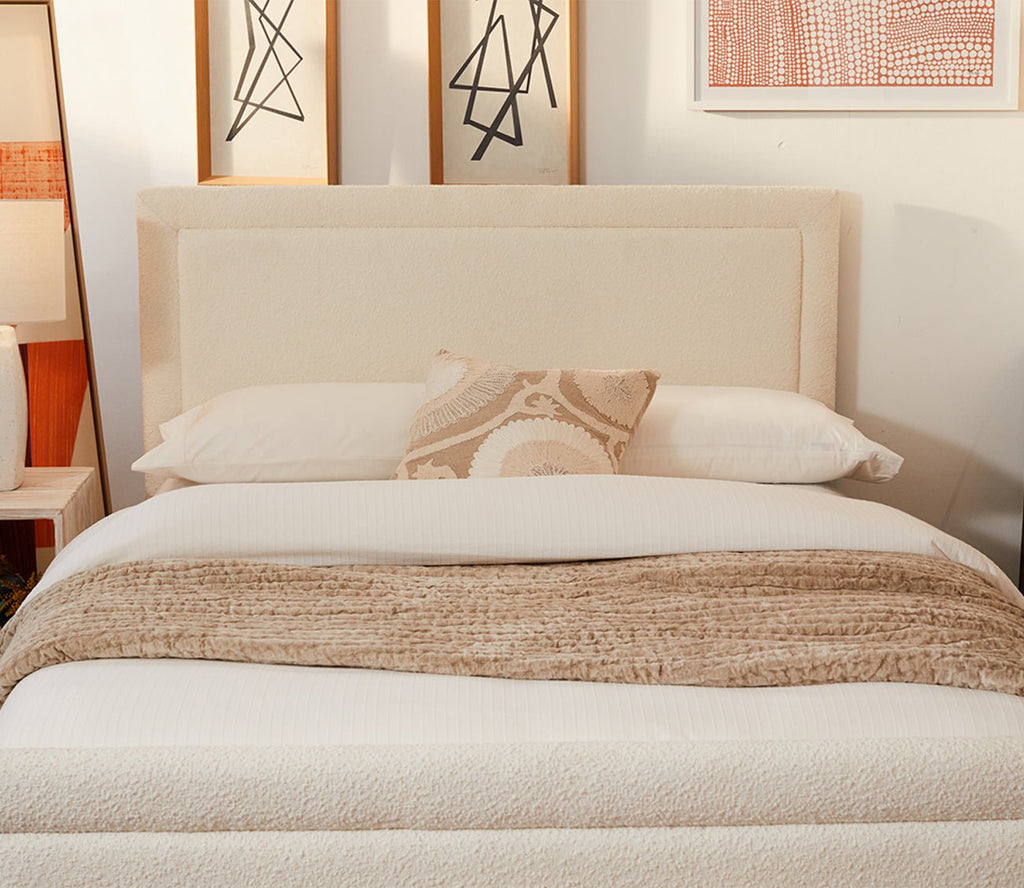 CM Home Dover Boucle Upholstered Bed