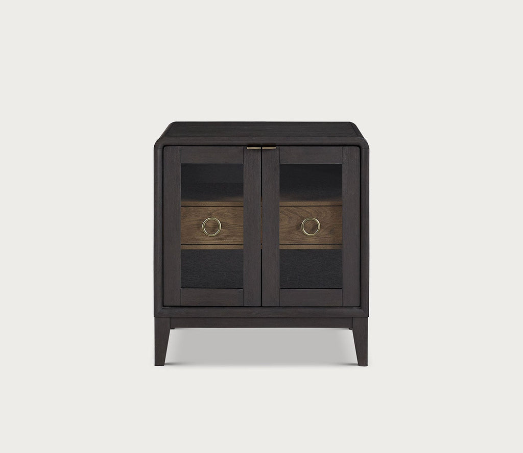 Elure Glass Door Nightstand