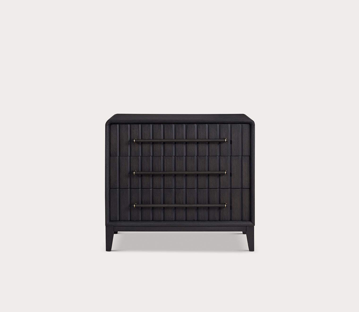 Elure Slatted Wood Bachelor Chest