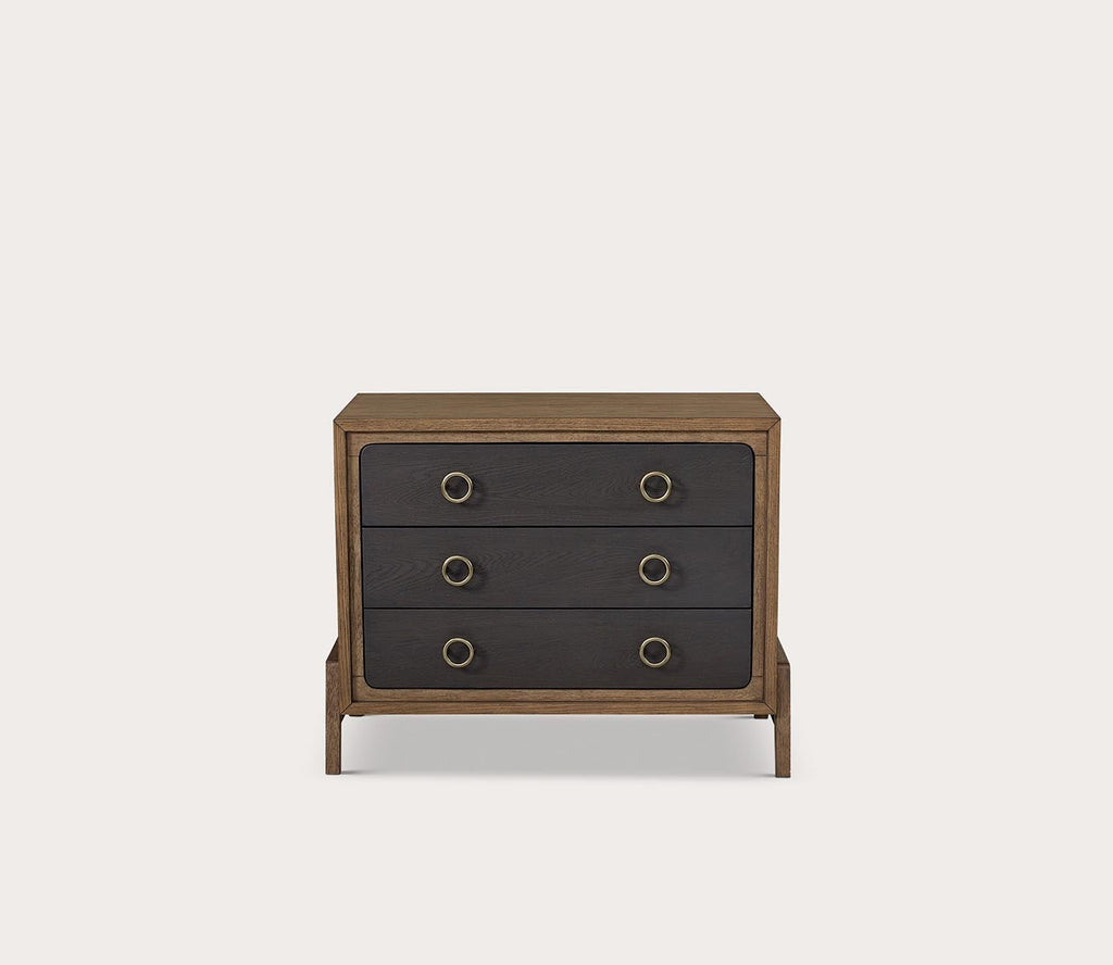 Elure Two-Tone Wood Bachelor Chest