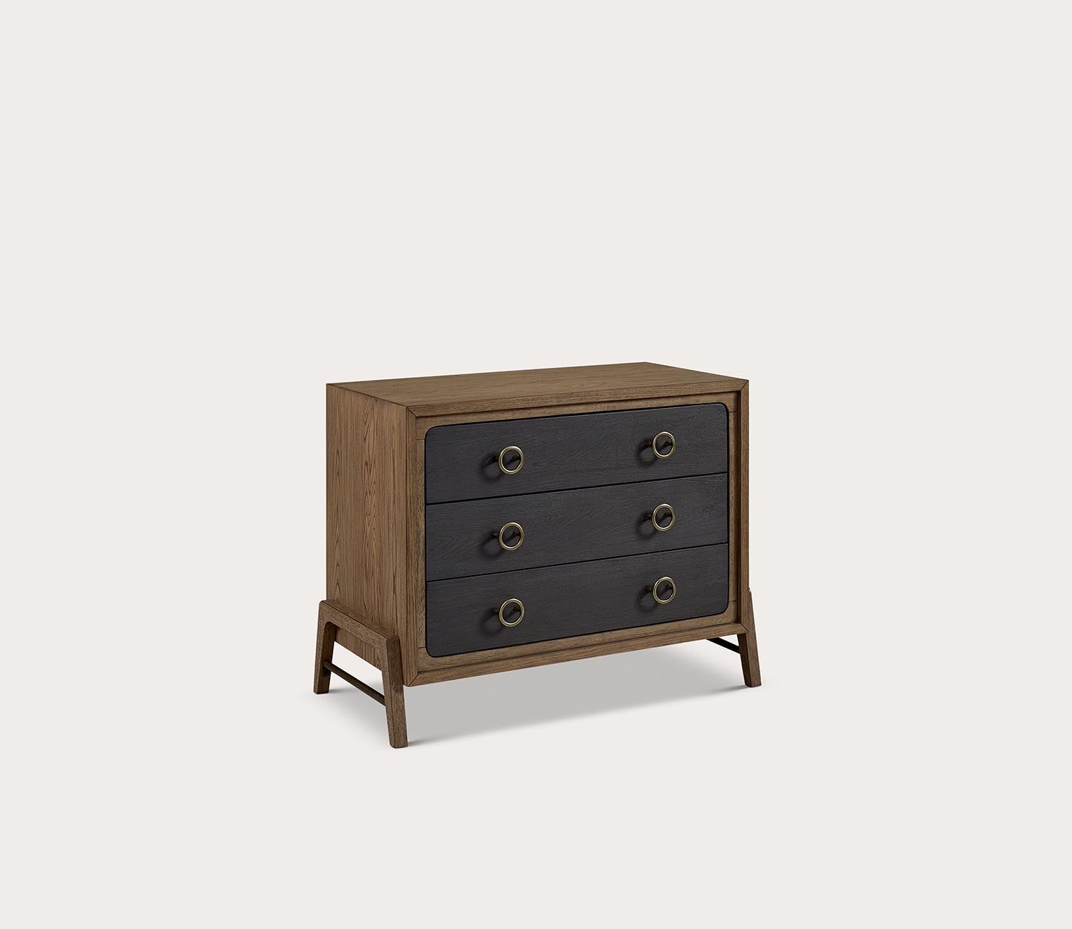 Elure Two-Tone Wood Bachelor Chest