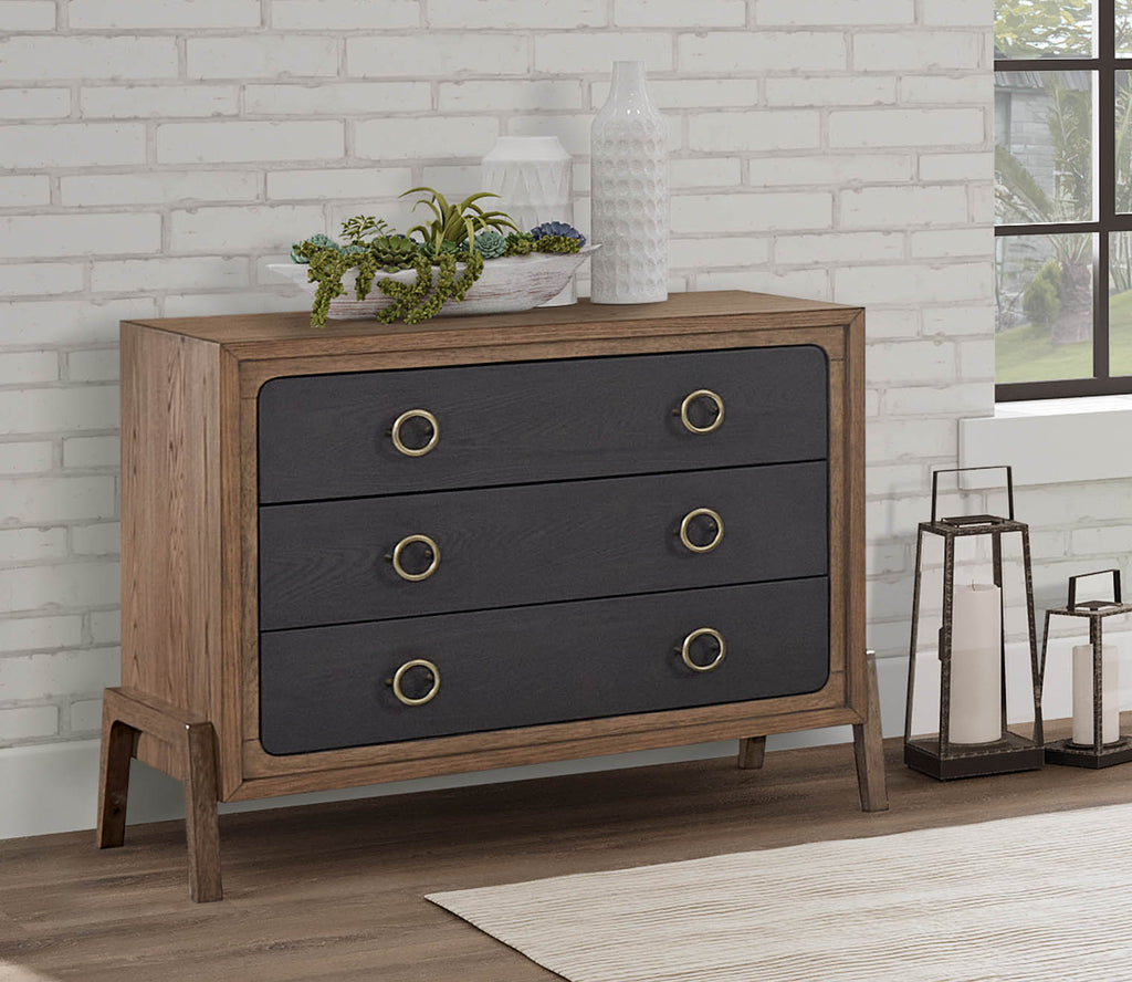 Elure Two-Tone Wood Bachelor Chest