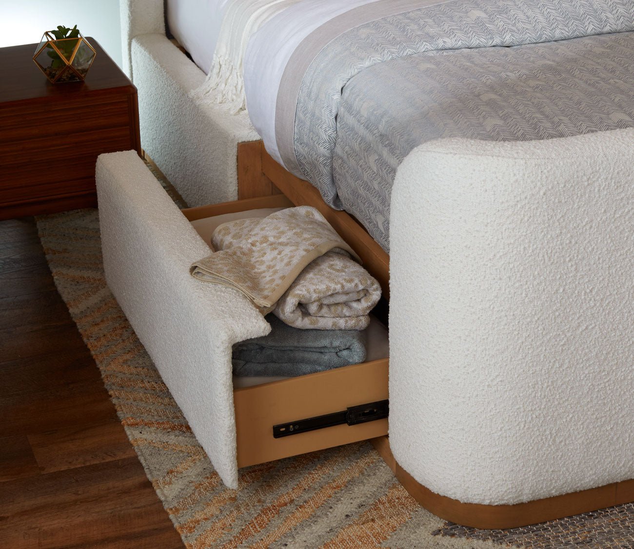 CM Home Hugo Upholstered Storage Bed