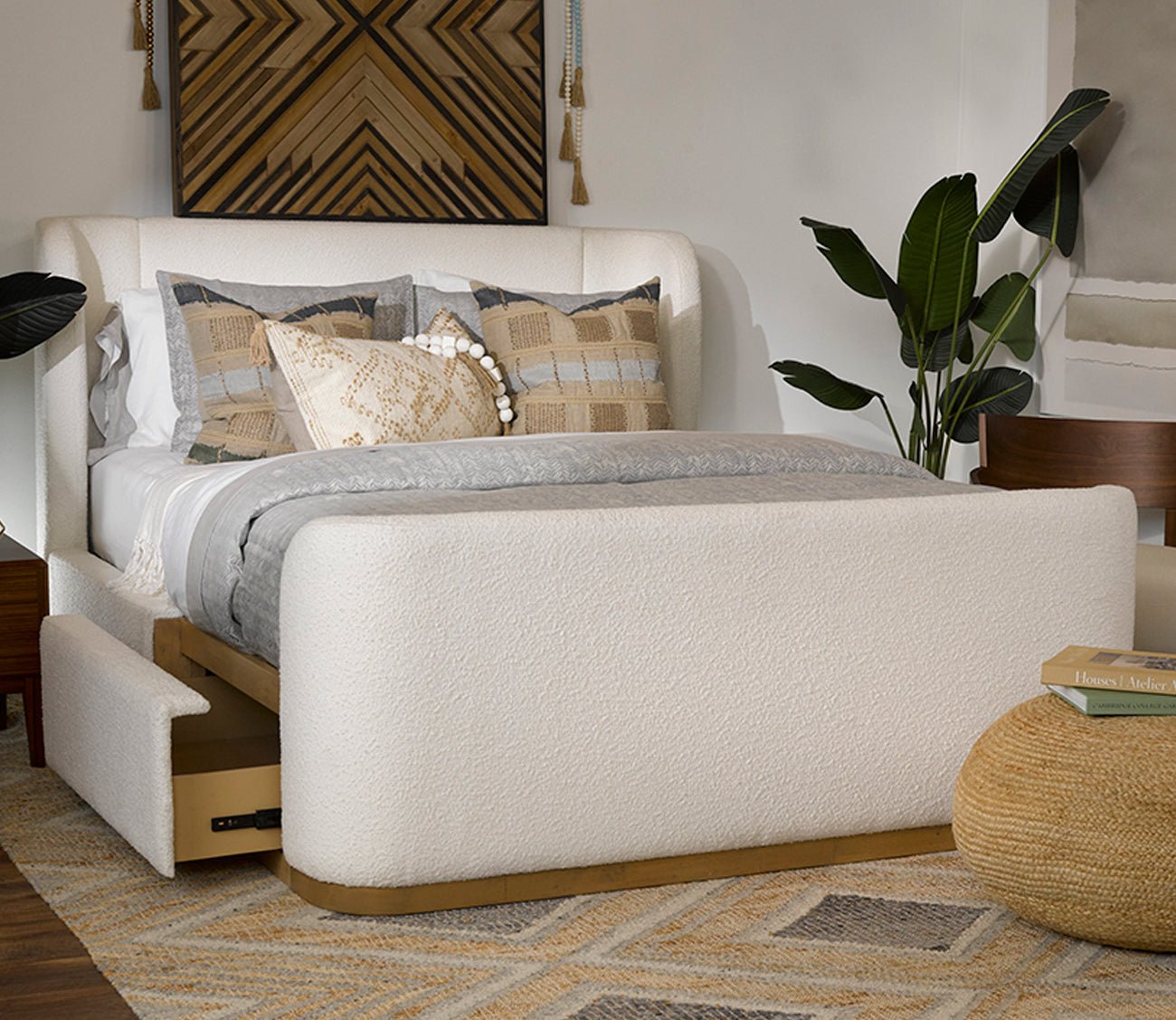 CM Home Hugo Upholstered Storage Bed