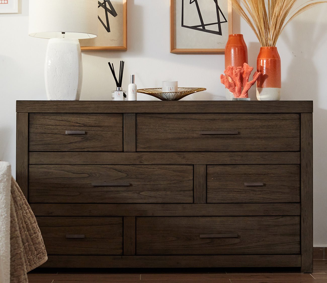 Aspen Home Modern Loft Brown Storage Bed Bedroom Set