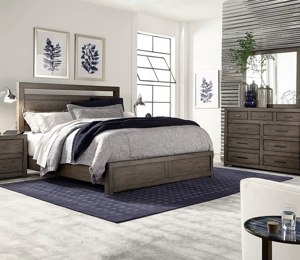 Aspen Home Modern Loft Panel Bed Bedroom Set