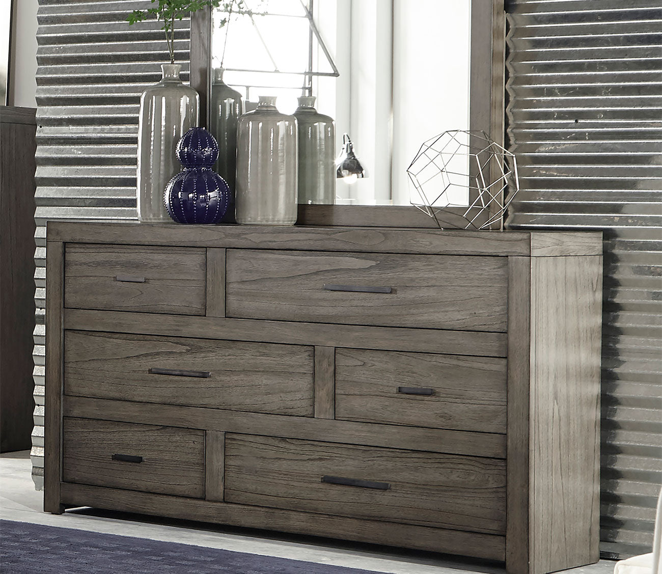 Aspen Home Modern Loft Panel Bed Bedroom Set